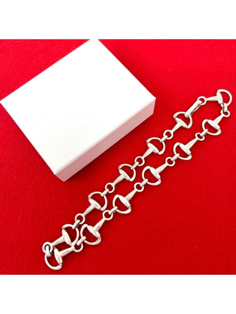 Gucci Vintage Horsebit Necklace Tom Ford Era 925 Sterling Silver
